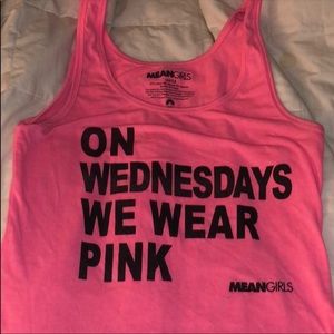 On Wednesdays we wear pink tank top mean girls